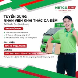 NHÂN VIÊN KHAI THÁC CA ĐÊM - BÌNH DƯƠNG